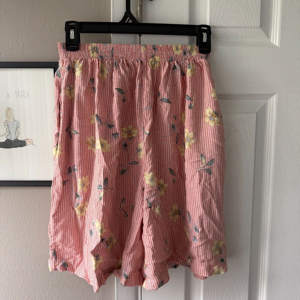 CC Hughes Red Gingham Long Boxer Shorts